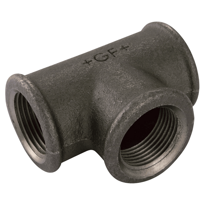 GF 2" X 1.1/2" Black Mi Unequal Tee GF130 GF130-2-112N - FluidAirFittings
