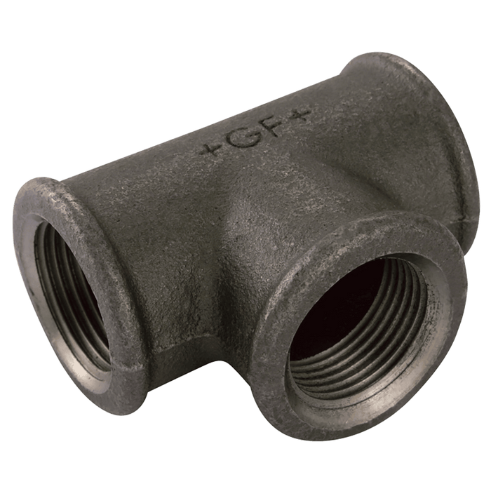 GF 2" X 1.1/2" X 1.1/2" B Mi Unequal Tee GF130 GF130-2-112-112N - FluidAirFittings