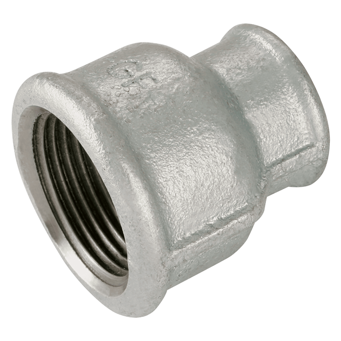 GF 1.1/4" X 1/2" BSPP Reducing Socket Galvanised GF240G GF240-114-12 - FluidAirFittings