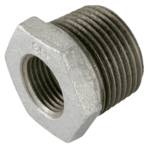 GF 4" X 3" BSPT/P Male/Female Bush Galvanised GF241G GF241-4-3 - FluidAirFittings