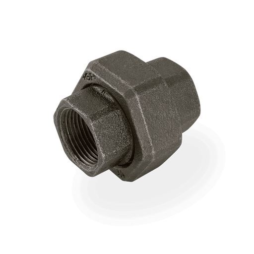 GF 1/2" BSPP Fem/Fem IBS Union Black GF342 GF342-12N - FluidAirFittings