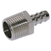 FT Pro 10MM ID X 1/2" BSPT Male Hose Tail Brass N/P MC1/2-10 - FluidAirFittings