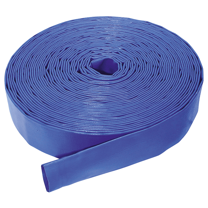 Jaymac 2" ID Blue Layflat Hose 100 M Coil LFH2-100 - FluidAirFittings