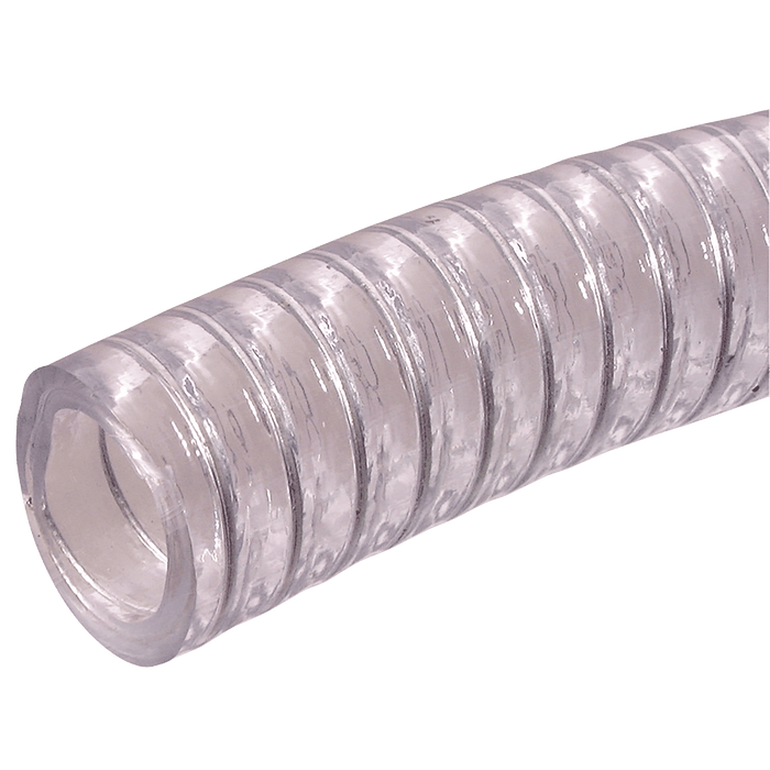 Jaymac 1.1/2" ID Clear Wire Reinforced PVC Suction 30M FX150-30 - FluidAirFittings