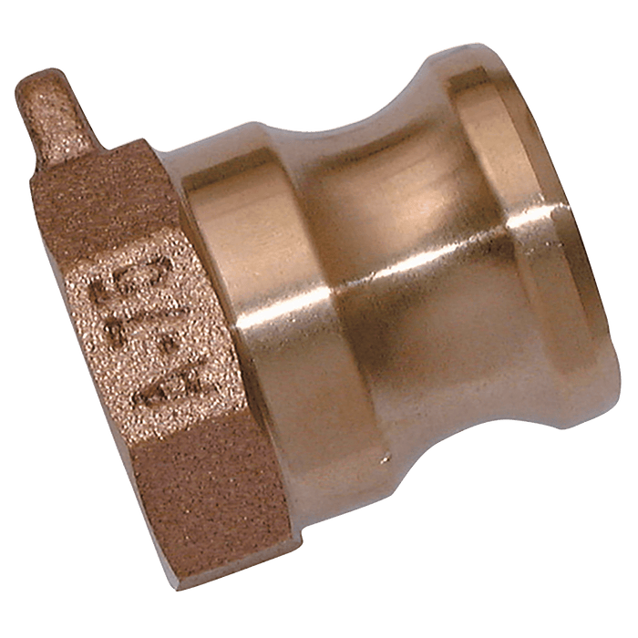 FT Pro - A1-BR-NPT 1" NPT Female Plug "A" Brass - FluidAirFittings
