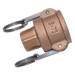 FT Pro - B12-BR-NPT 1/2" NPT Male Coupler Type B Brass - FluidAirFittings