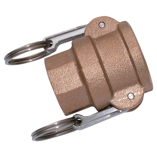 FT Pro - D12-BR-NPT 1/2" NPT Female Coupler Type D Brass - FluidAirFittings