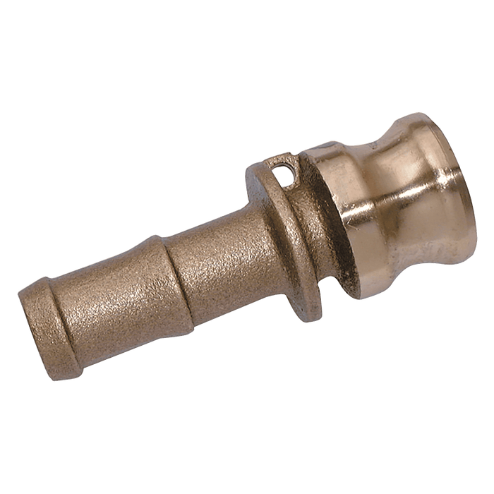 FT Pro Camlock 2" OD Hose Tail Type E Brass E2-BR - FluidAirFittings