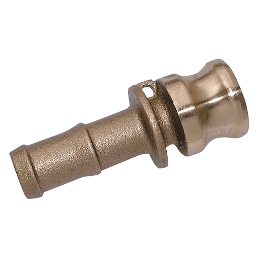 FT Pro - E114-BR Camlock 1.1/4" OD Hose Tail Type E Brass - FluidAirFittings