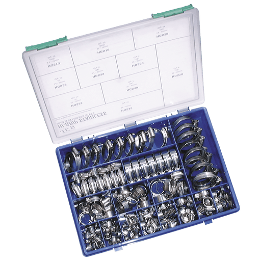JCS 135 Assorted 18/8 Marine SS Clips HGSAB1 - FluidAirFittings