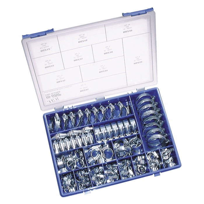 JCS 12MM-50MM 135 Assorted Mild Steel Clips HGZAB1 - FluidAirFittings