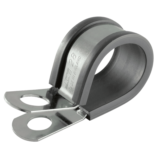 JCS 08MM P Clip Mild Steel 20MM Band TPE Liner 601-8 - FluidAirFittings