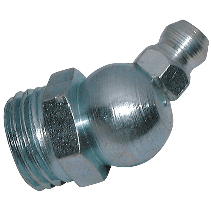 FT Pro 1/4" NPT 90° Elbow Grease Nipple - Steel GN0490N - FluidAirFittings