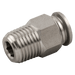 Aignep 12MM OD X 3/8" BSPT Male Stud 316 SS 60000-12-3/8 - FluidAirFittings