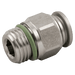 Aignep 10MM OD X 3/8" BSPP Male Stud 316 SS 60020-10-3/8 - FluidAirFittings