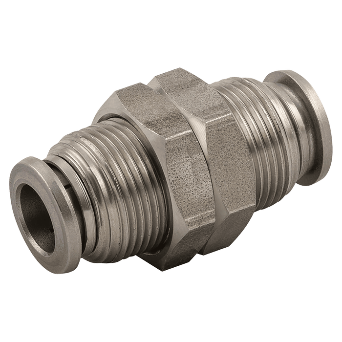 Aignep 08MM OD Bulkhead M16X1 316 SS 60050-8 - FluidAirFittings