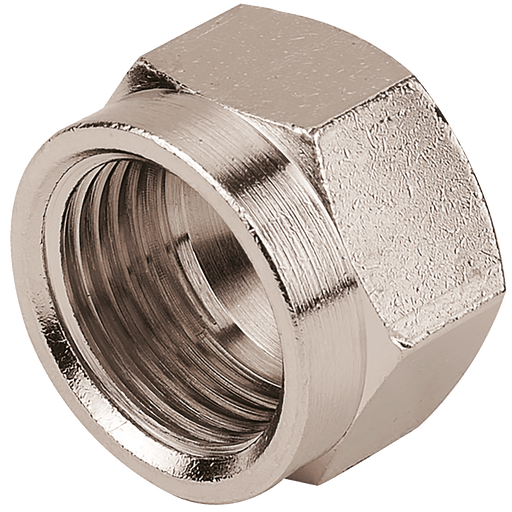Aignep M8 X 1 Metric Female Nut 2018-6185 - FluidAirFittings