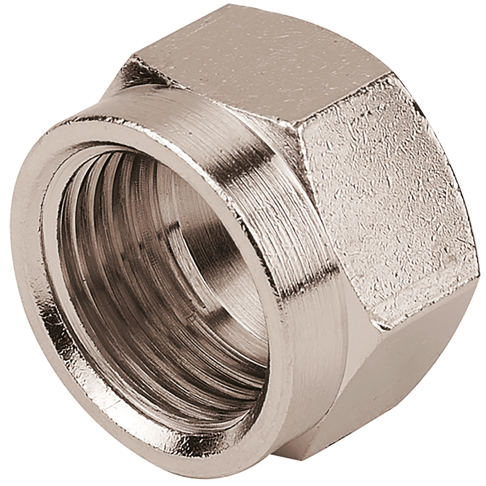 Aignep M8 X 1 Metric Female Nut 2018-6185 - FluidAirFittings