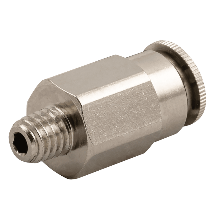 Aignep Straight Male Adaptor 6-M6 X 1 58000-6-M6 - FluidAirFittings