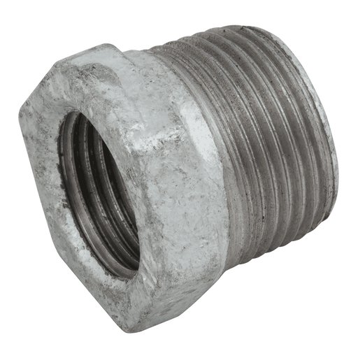 EE 1" X 3/4" BSPT/P Male/Female Bush Galvanised EE-MI241-1-34 - FluidAirFittings