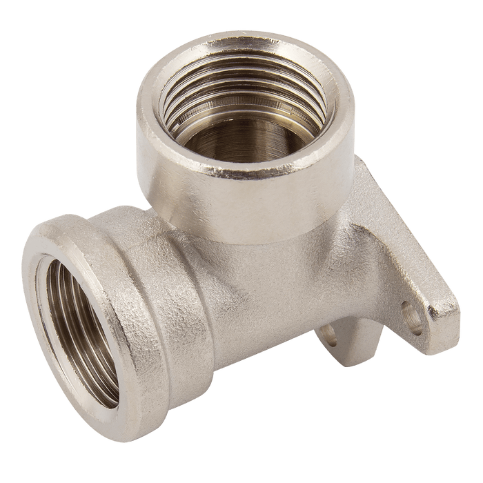 FT Pro 1/2" BSPP Female X 1/2" BSPP Female 90° Wall Bracket Fitting 1150517 - FluidAirFittings