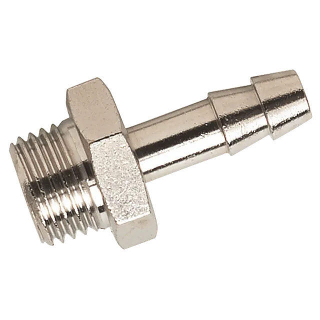 Air Pro - 3045-4.5-M5 M5 Metric Male Straight Hose Tails, Nickel Plated Brass