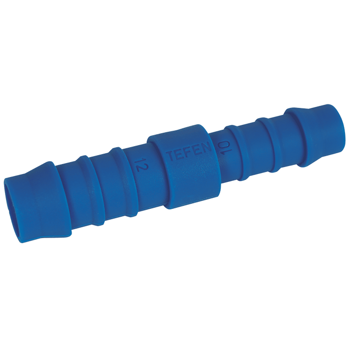 Tefen 1/4" ID X 1/8" ID Unequal Hose Repairer PN19-6-4 - FluidAirFittings