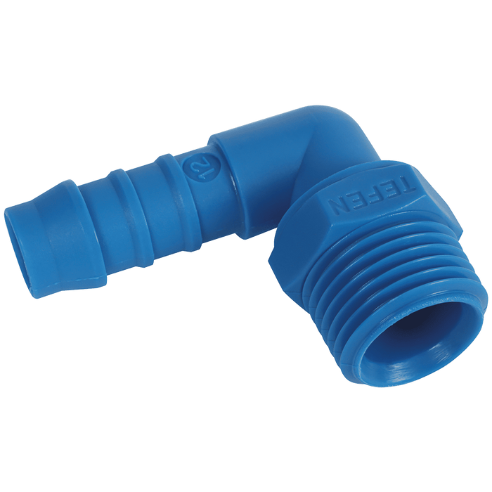 Tefen 1/2" BSPT Male Elbow Hose Connector PN16-10-12 - FluidAirFittings