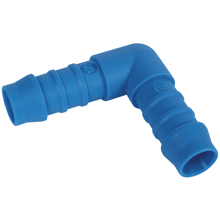 Tefen 3/4" ID Equal Hose Elbow Blue Plastic PN18-19 - FluidAirFittings
