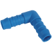 Tefen 1/8" ID Equal Hose Elbow Blue Plastic PN18-4 - FluidAirFittings