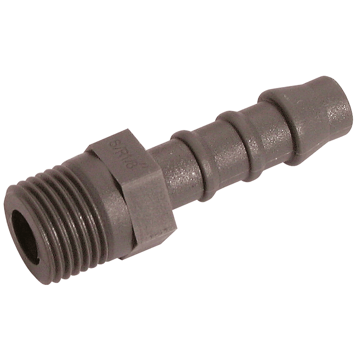 Norma 3/8" BSPT Male Plastic Hose Connector NOR-GES10R38 - FluidAirFittings