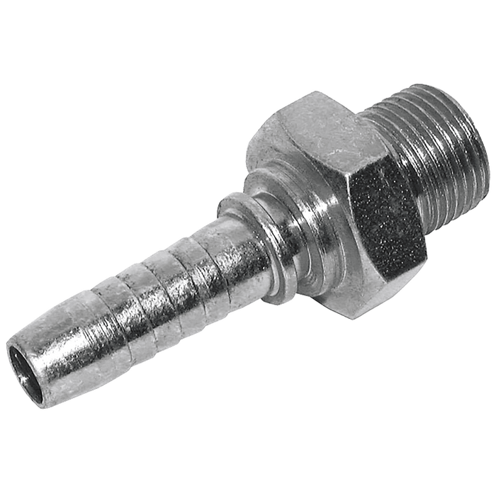 FT Pro - BMT0403CF 1/4" BSP Tapered Male Straight 3/16" Hose ID - FluidAirFittings