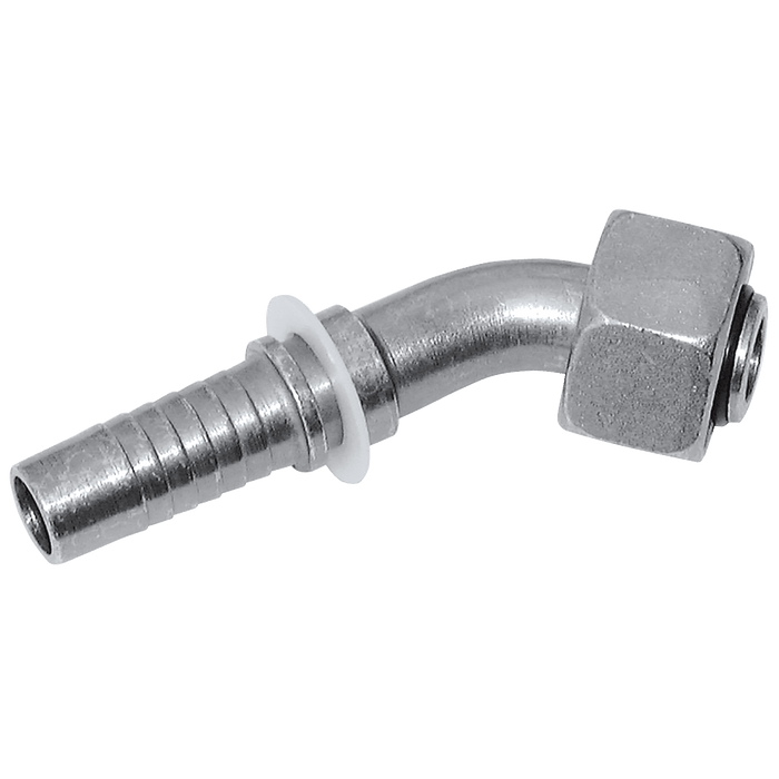 FT Pro - HMFL04-45-M14CF M14 X 1.5 Metric Female Light Duty 45° Swept Elbow - FluidAirFittings