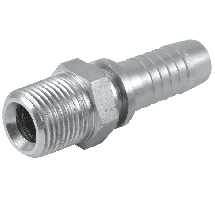 FT Pro - NPTM2424CF 1.1/2" NPT Male Straight Hydraulic Hose Connector - FluidAirFittings