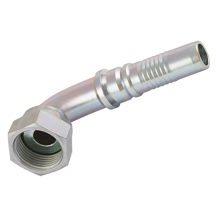 FT Pro - JMORFSF451212CF 1.3/16" ORFS Female Interlock 45° Swept Elbow 3/4" Hose ID - FluidAirFittings