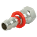 FT Pro 7/16" JIC Female X 1/4" Push Style Hose Tail PSJF0404CF - FluidAirFittings