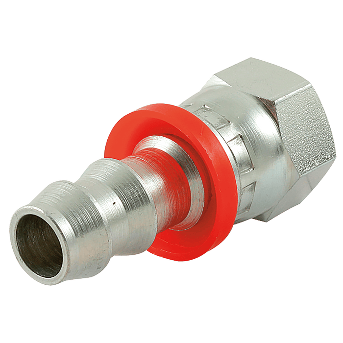 FT Pro 1.1/16" JIC Female X 3/4" Push Style Hose Tail PSJF1212CF - FluidAirFittings