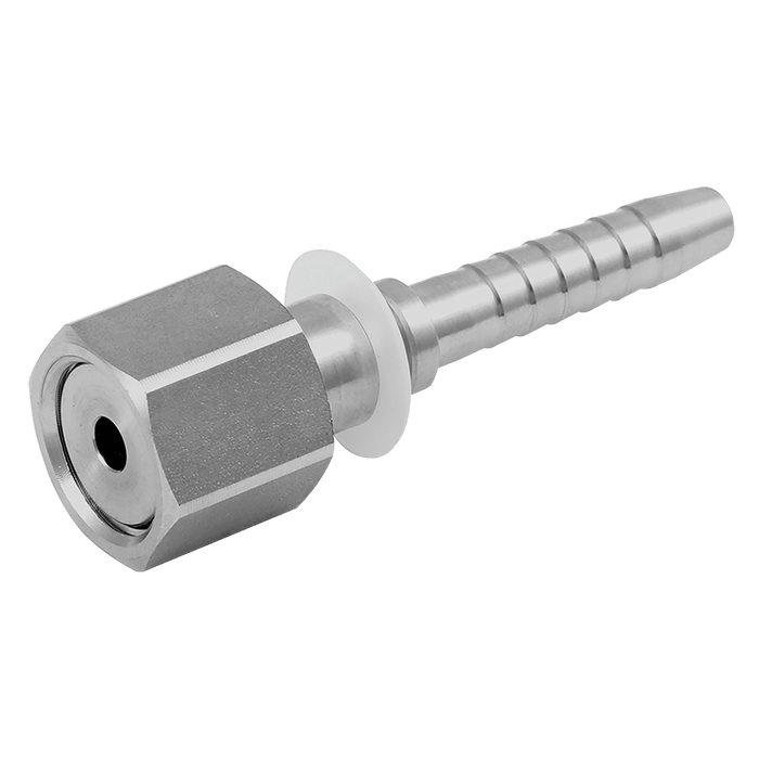 PH Industrie 11/16" ORFS Female X Hose Tail 3/8" Hose ID ORFSF0606SS - FluidAirFittings