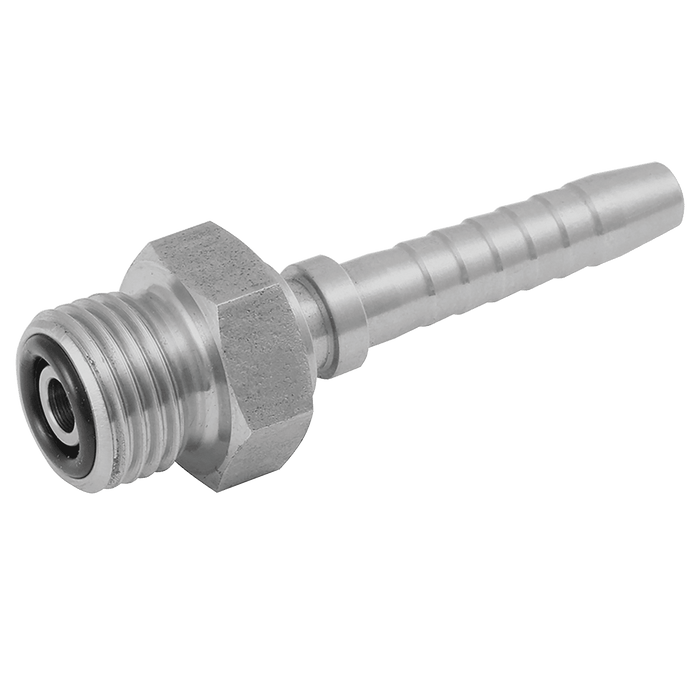 PH Industrie 13/16" ORFS Male (O-Ring) X Hose Tail 1/2" Hose ID ORFSM0808SS - FluidAirFittings