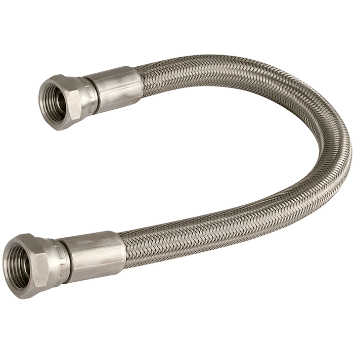 FT Pro - 2138-0290 1/2" BSP Female X 3/4" ID Metallic Flexible Hose PTFE - FluidAirFittings