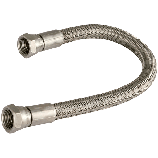 FT Pro - 2138-0308 3/4" BSP Female X 3/4" ID Metallic Flexible Hose PTFE - FluidAirFittings