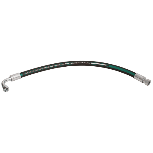 FT Pro - JF9006F06-700 9/16" JIC Female X 19.7MM OD X 3/8" ID Hydraulic Hose Assembly - FluidAirFittings