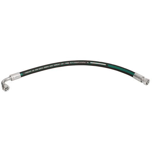 FT Pro - HMFL9006F18-1800 M18 X 1.5 Metric Female X 19.7MM OD X 3/8" ID Hydraulic Hose Assembly - FluidAirFittings