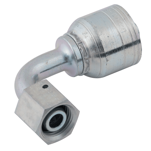 Danfoss Aeroquip M24 X 1.5 Metric Female Heavy Duty 90° Swept Elbow 1A12DSB8 - FluidAirFittings