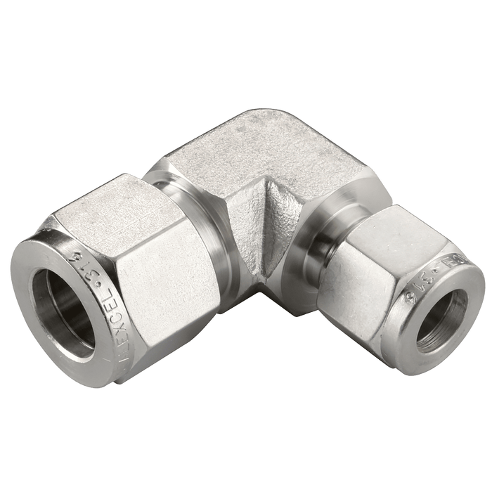 PANAM Reducing Union Elbow 3/8" OD X 1/4" OD RUE-375-250 - FluidAirFittings