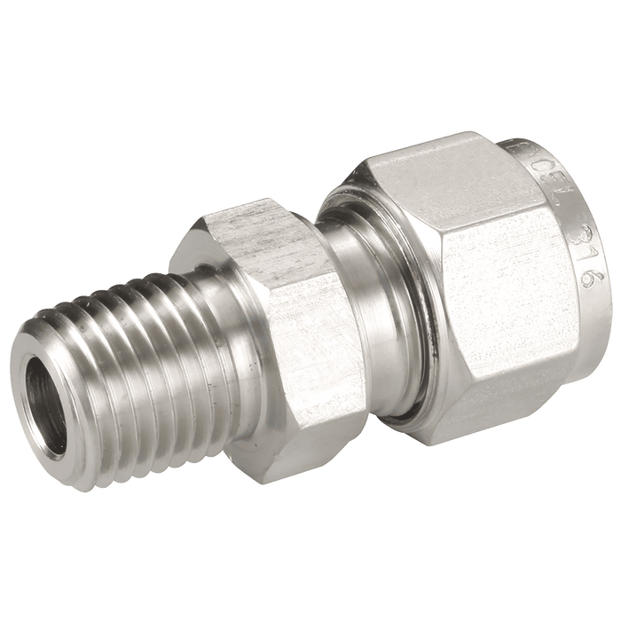 PANAM 20MM OD X 3/4" NPT Male Stud 316 SS MC-20-750N - FluidAirFittings