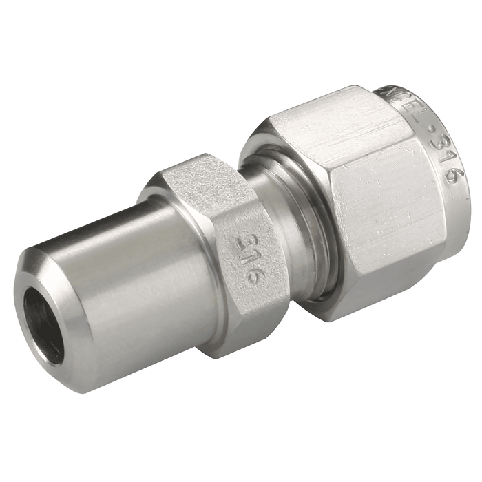 PANAM Male Pipe Weld Connector 8 OD 1/2" Tube MWC-8-500 - FluidAirFittings