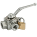 FT Pro - KHB3T-G1/4-LK 1/4" BSP Parallel Female Ball Valve 3 Way T Ported - FluidAirFittings