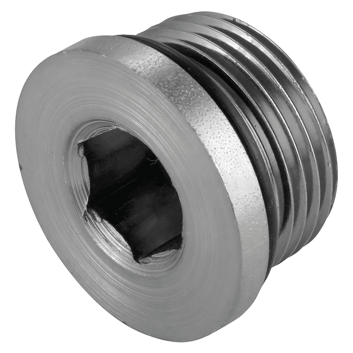 Burnett & Hillman 1.1/16" UNF Hollow Hex O-Ring Steel Plug 7238-12 - FluidAirFittings