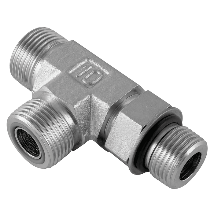 Burnett & Hillman 13/16" ORFS X 3/4" ORFS Tee 9716-08-08-08 - FluidAirFittings
